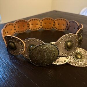 Beautiful western style belt-leather